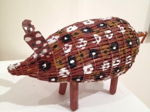 Artist: Sylvia Campion "Bush Pig" $275 (Aus) 54cm x 18cm cat no: A0001